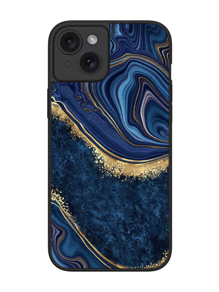 Vibelle Abstract Blue Metal TPU Case โ iPhone 15 plus