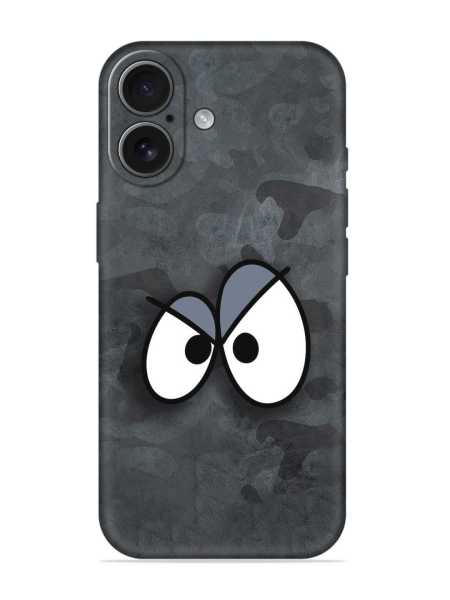 Vibelle- Big Eyes Night Mode Embossed Soft Silicone Case for Apple Iphone 17