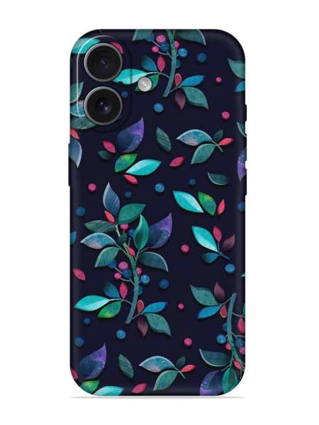 Vibelle- Decorative Watercolor Flower Embossed Soft Silicone Case for Apple Iphone 17