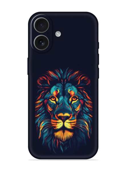 Vibelle- Colorful Lion Embossed Soft Silicone Case for Apple Iphone 17