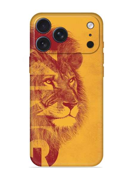 Vibella- Gold Lion Crown Art Embossed for Apple Iphone 17 Pro Max
