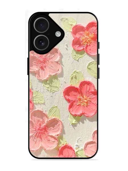 Vibelle- Textured Floral Relief SoftSnap Case for Apple Iphone 17
