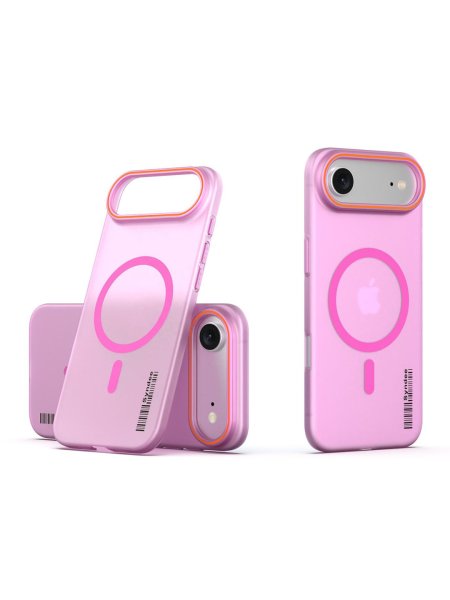 Vibelle- MagSafe Transparent pink Case For Apple Iphone 17 Air