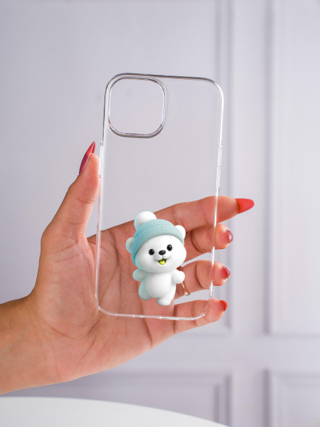 Vibelle Baby Dhol Transparent Printed Mobile Case iphone 15