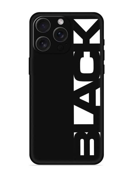 Vibelle - Black Typo Embossed for Iphone 15 Pro Max
