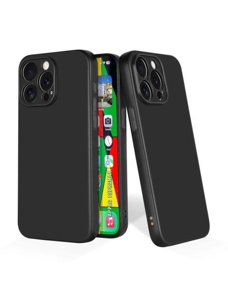 Vibelle- Plain Black Case for Iphone 15 Pro Max