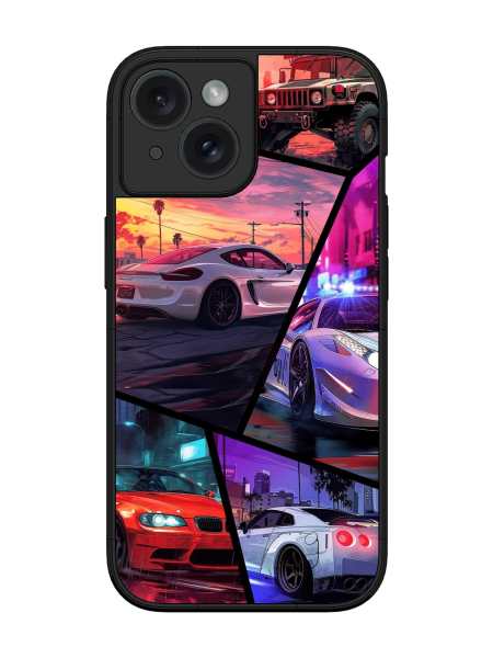 Vibelle PixelRush SteelGloss Luxe Case โ iPhone 15